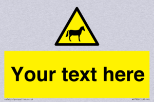 Custom warning horses